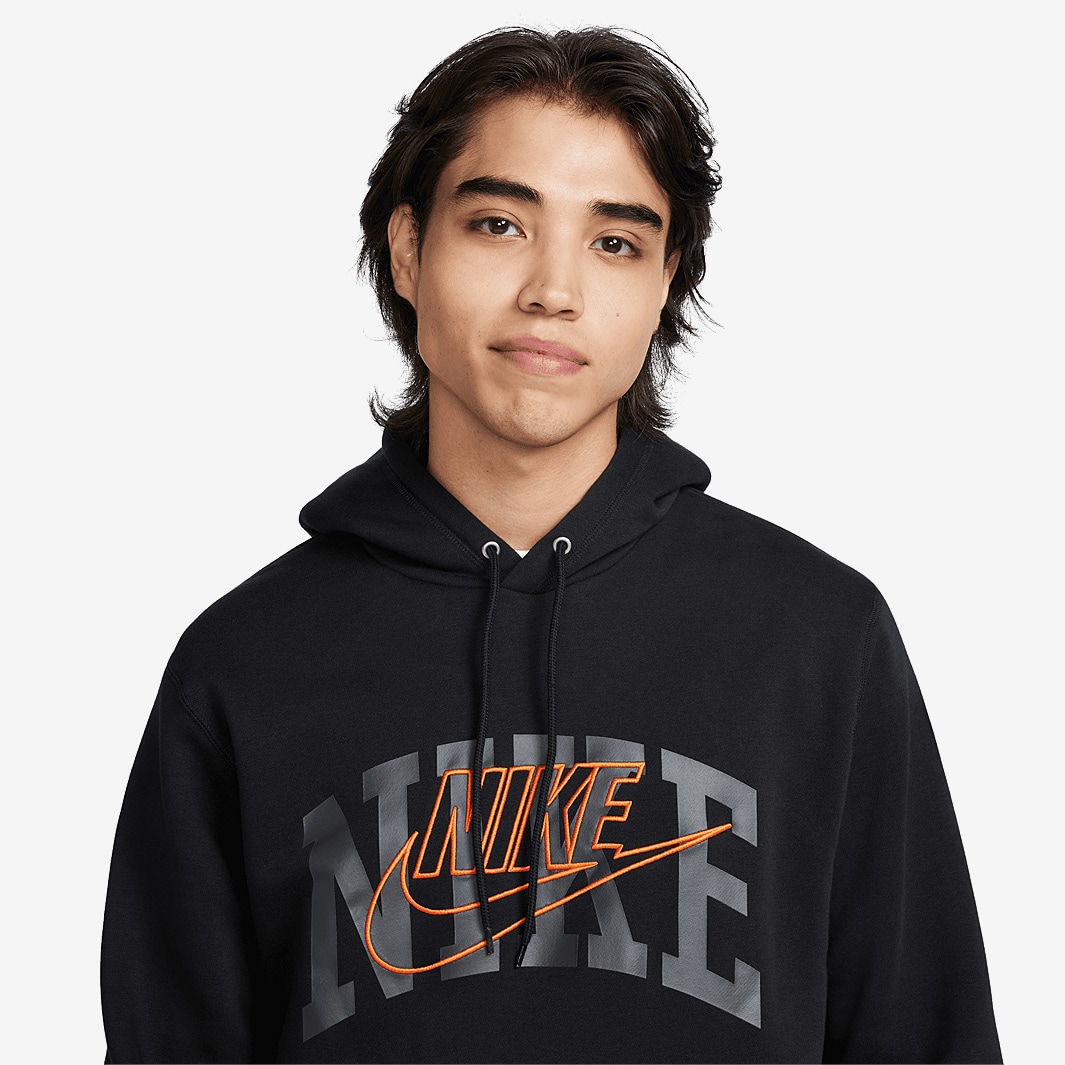 Black orange nike hoodie on sale