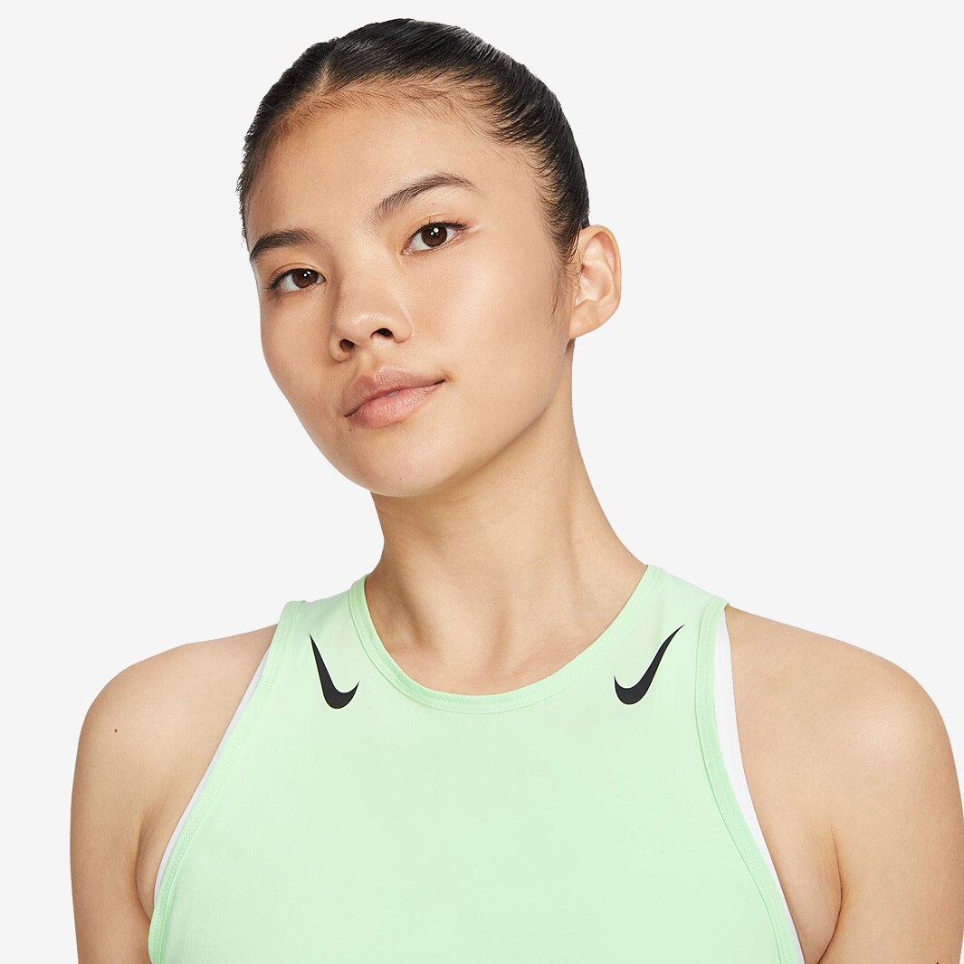 lime green nike crop top