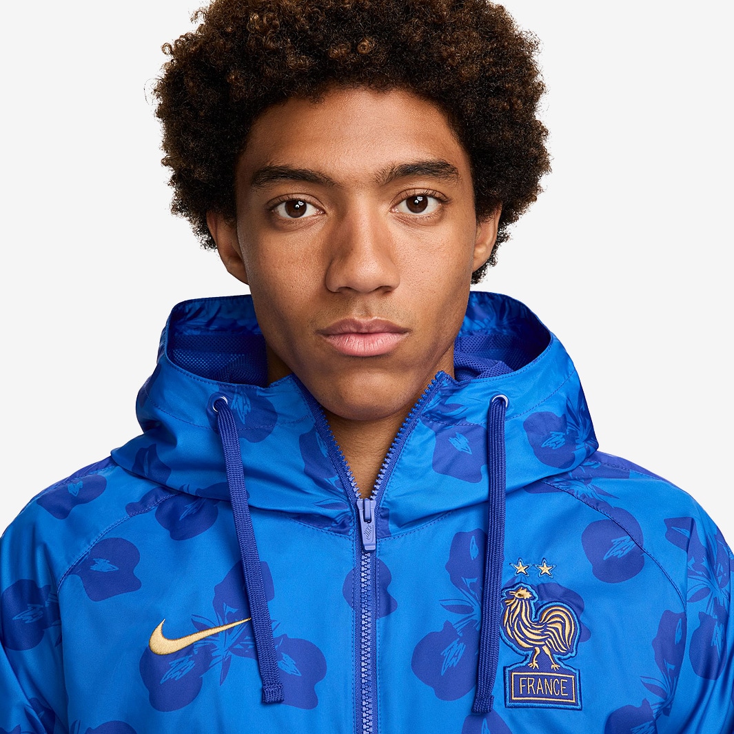 Survêtement Nike France 2024 NSW Woven - Bleu Royal/Bleu Vif/Or