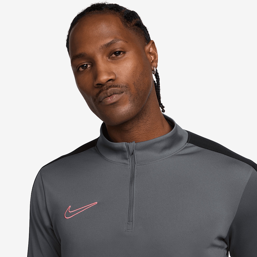 nike drill top grey