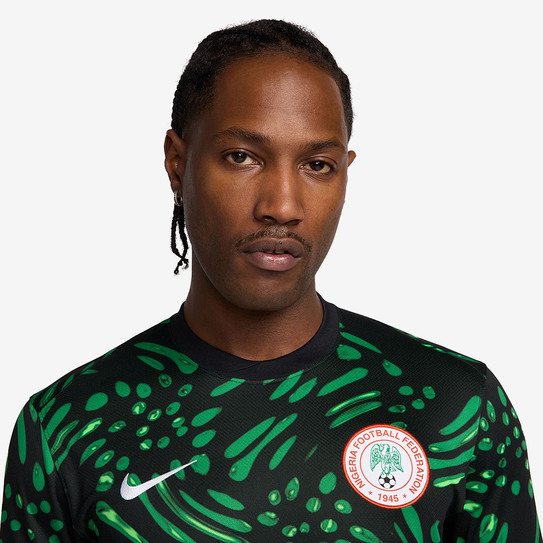 Nike Nigeria 2024 Dri-FIT Stadium SS Away Shirt - Black/Lucky