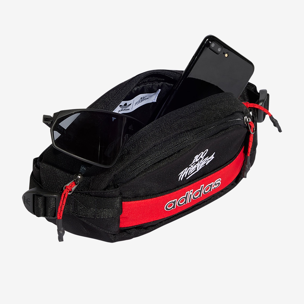コラボ！ ◆ adidas × 100 THIEVES ◆ Bum バッグ ◆ adidas Originals x 100 Thieves Bag - Black - Bags