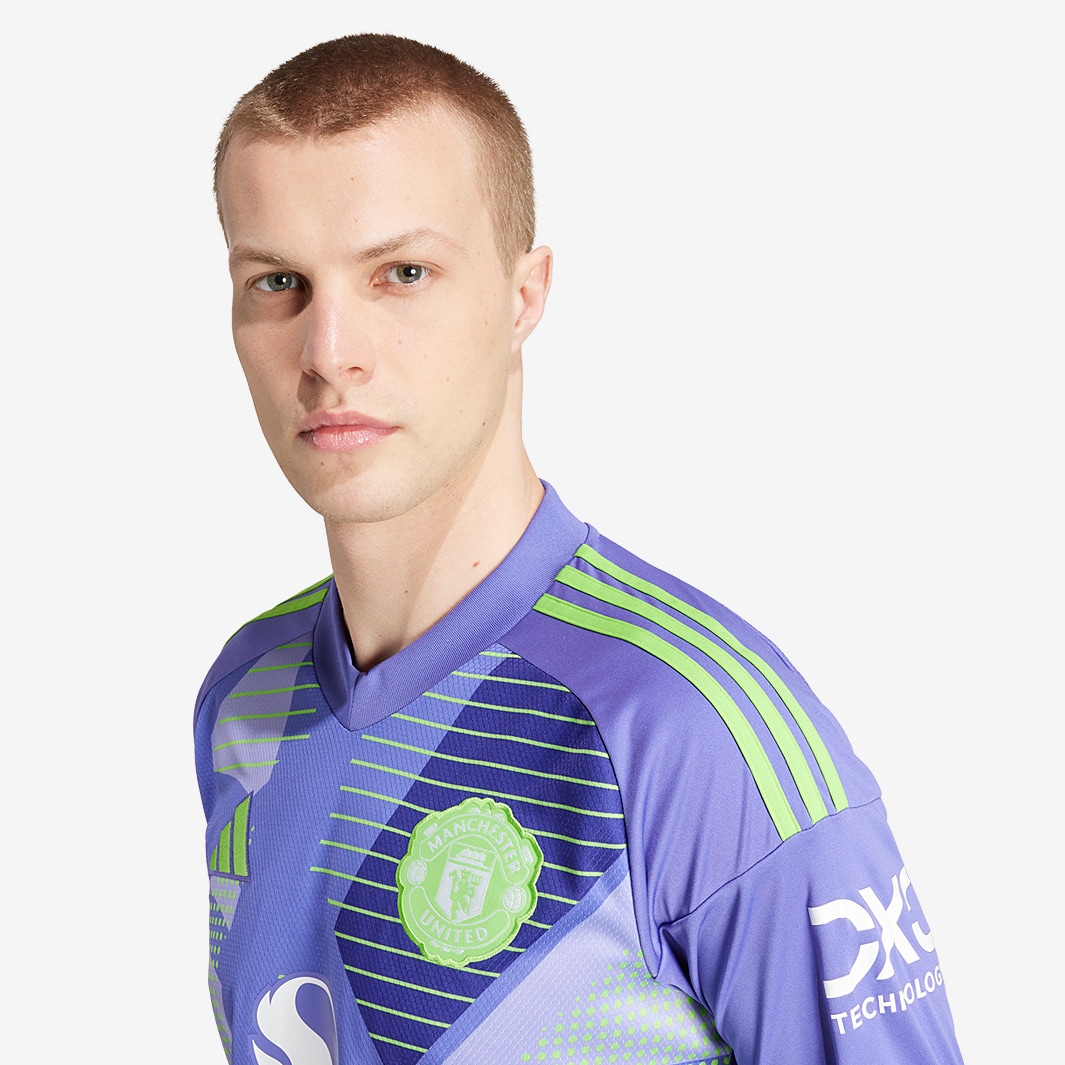 adidas Manchester United 24/25 LS GK Shirt Purple Mens Replica