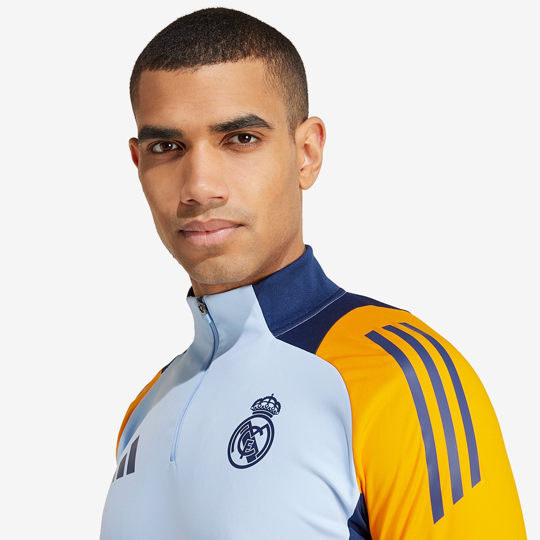 adidas Real Madrid 24/25 Training Top - Glow Blue/Crew Orange/Team