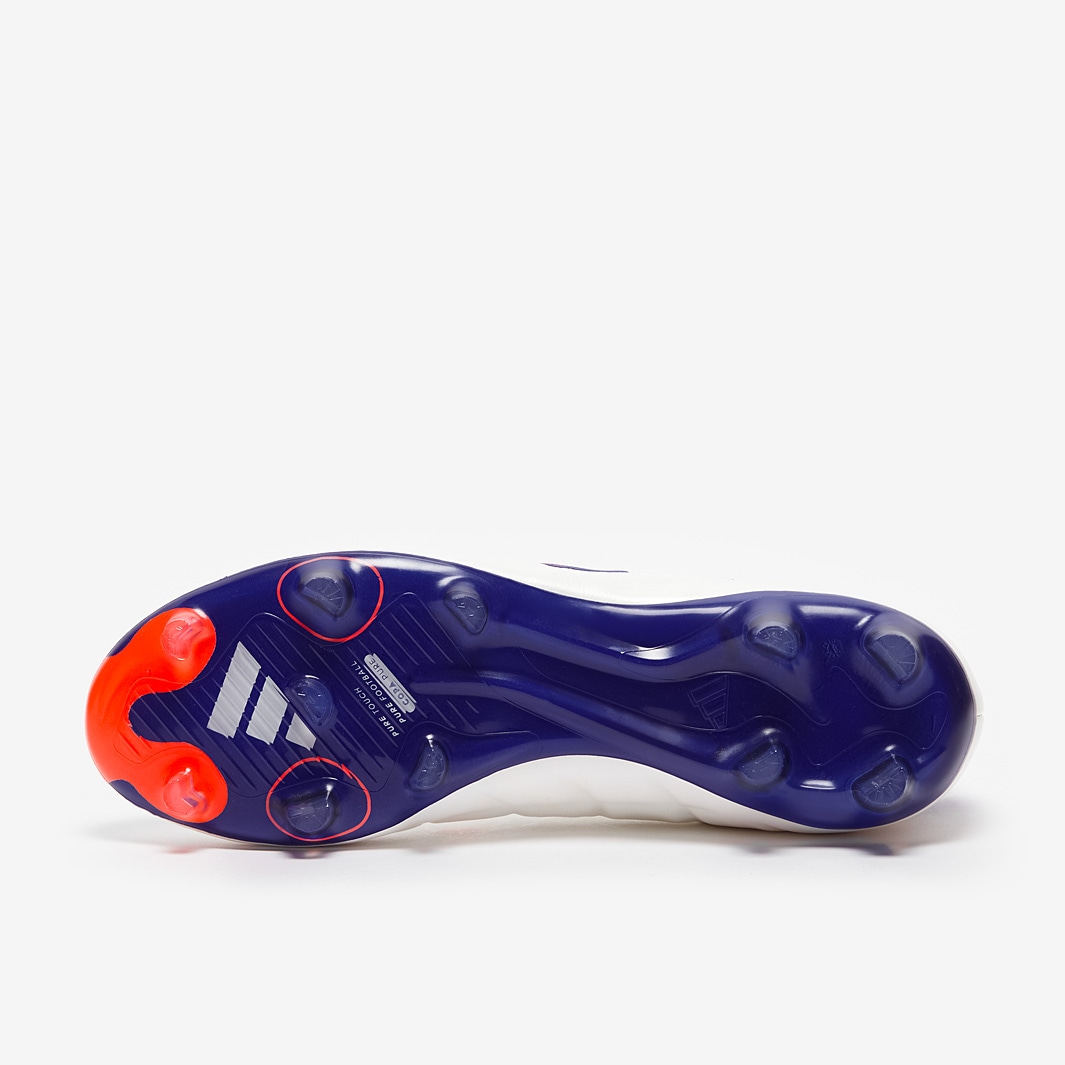 adidas Copa Pure 2 Pro Leather Firm Ground - Ftwr White/Lucid Blue