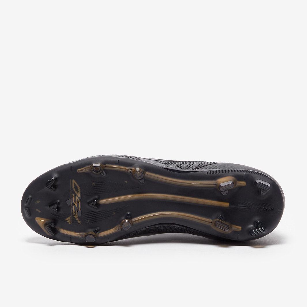 adidas Kids F50 Pro Firm Ground - Core Black/Iron Met/Gold