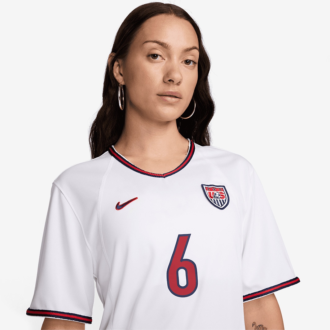 Nike USA Reissue 1999 Womens SS Shirt with Brandi 6 White/Tough