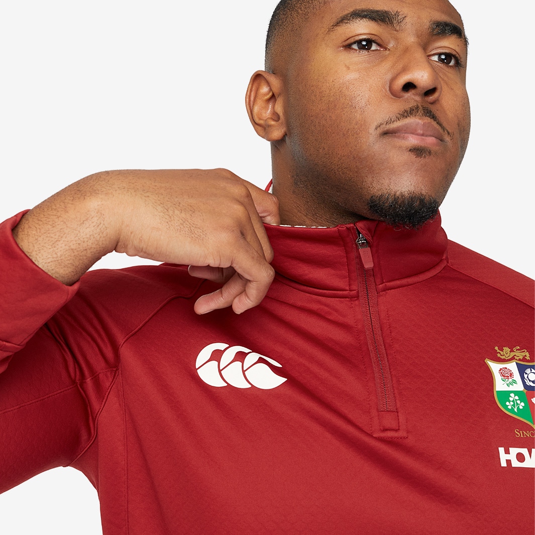Canterbury British & Irish Lions 2025 1/4 Zip Fleece - Red Dahlia