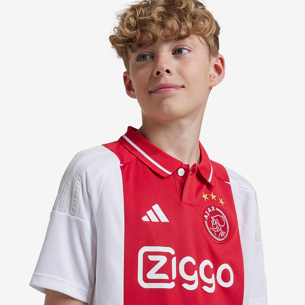 adidas Ajax 24/25 Kids Home Jersey - White - Boys Replica |