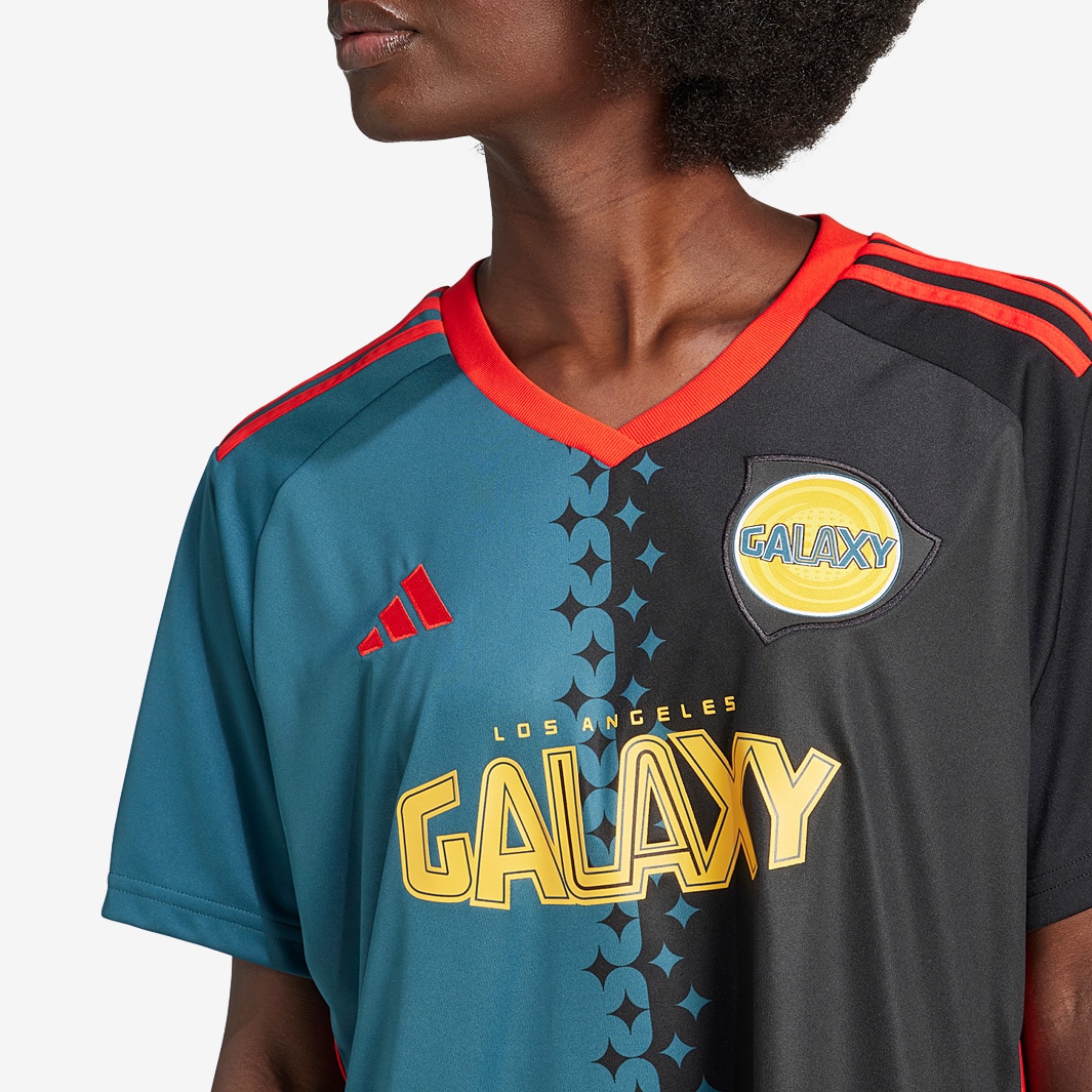 adidas LA Galaxy 2024 Womens Third Jersey - Black/Viridian