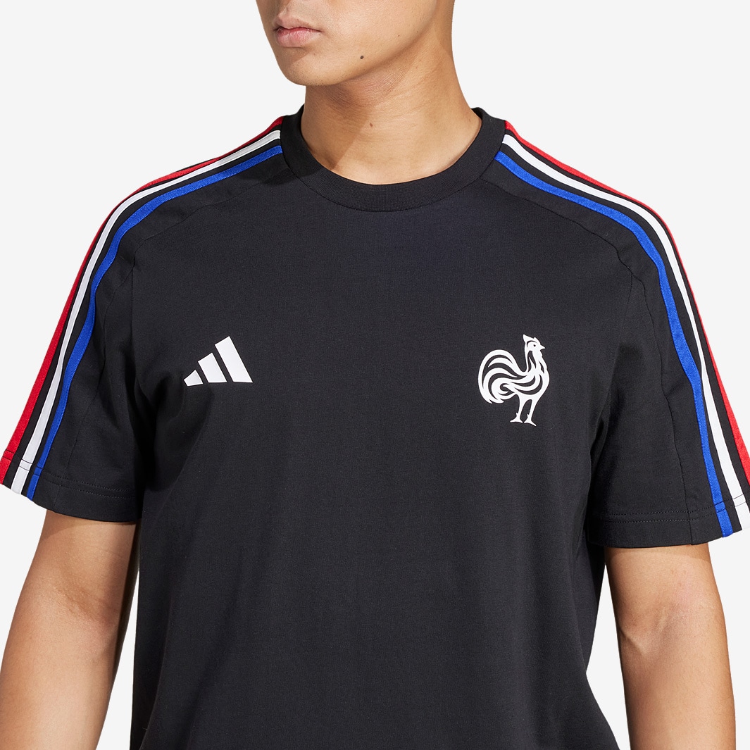 adidas France Fanwear T-Shirt - Black - Mens Replica | Pro