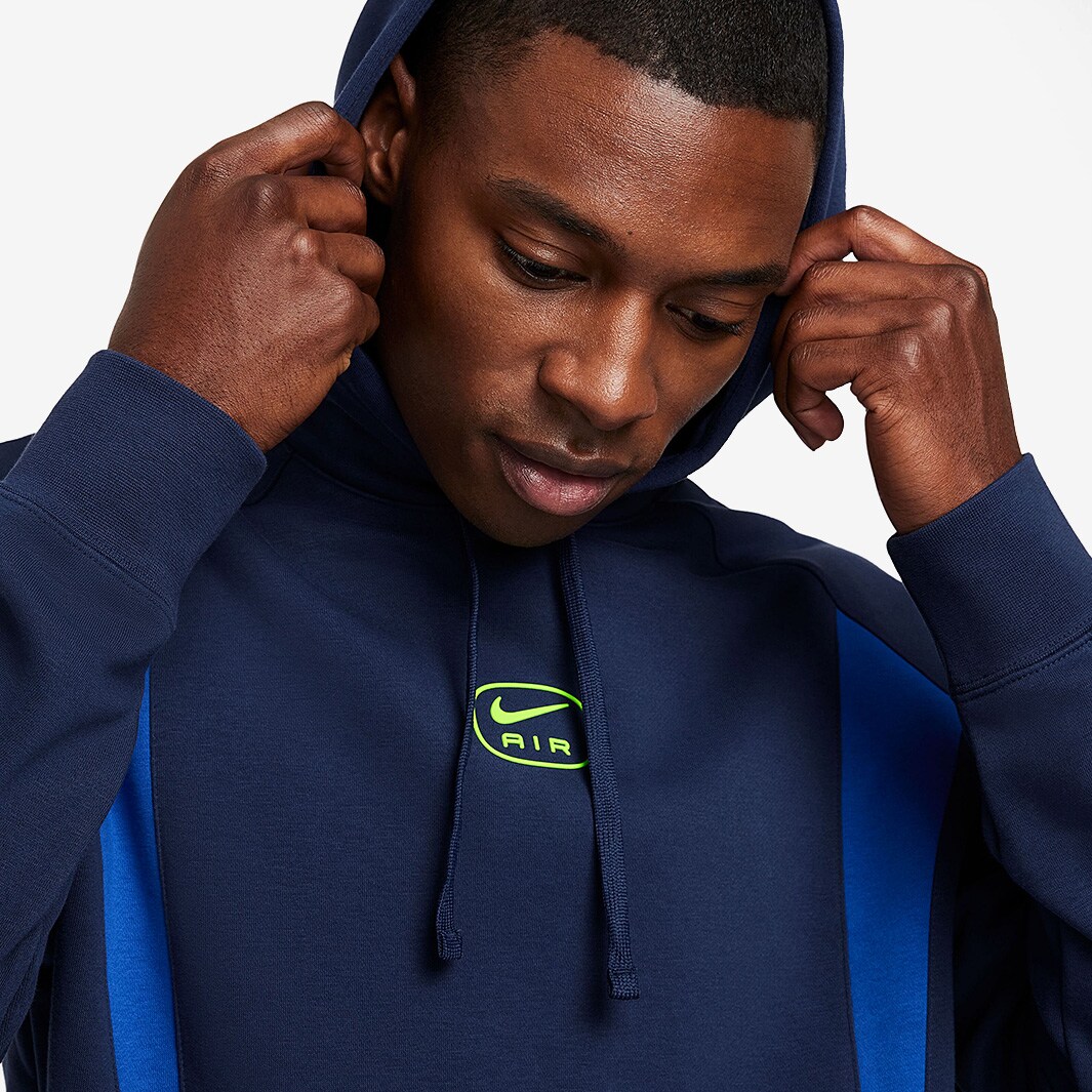 nike air overhead hoodie navy