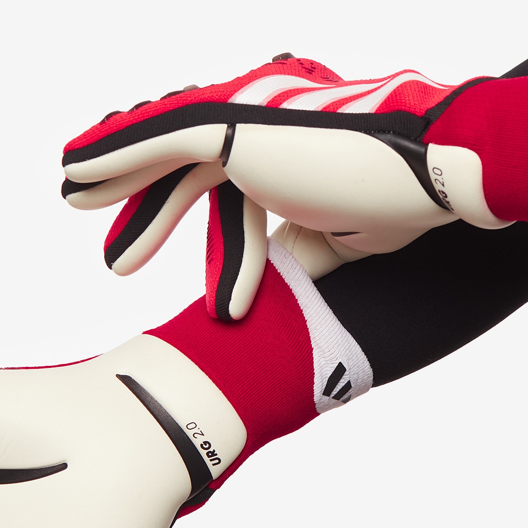 adidas Predator Pro GK Gloves - Lucid Red/Black/Pure Ruby - Mens