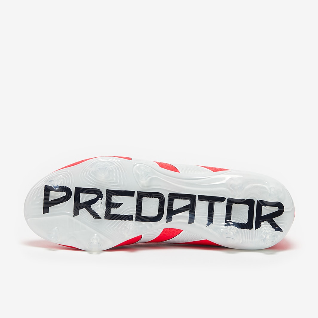 adidas Kids Predator Elite Firm Ground - Lucid Red/White