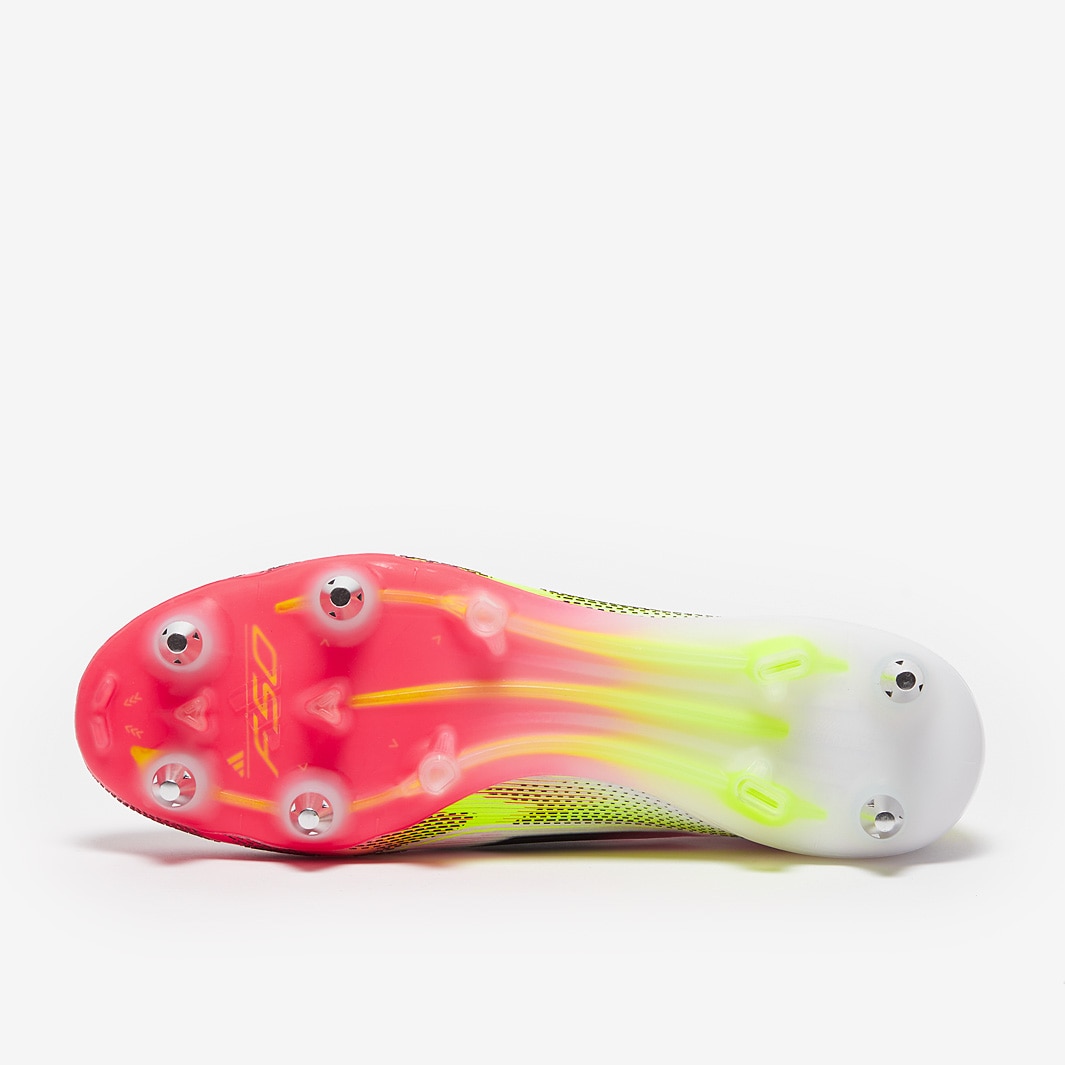 adidas F50 Elite Laceless Soft Ground - White/Black/Solar