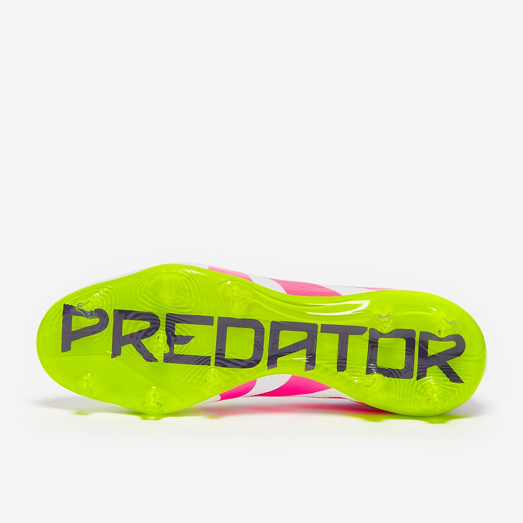 adidas Predator Pro Firm Ground - White/Lucid Pink/Lucid Lemon