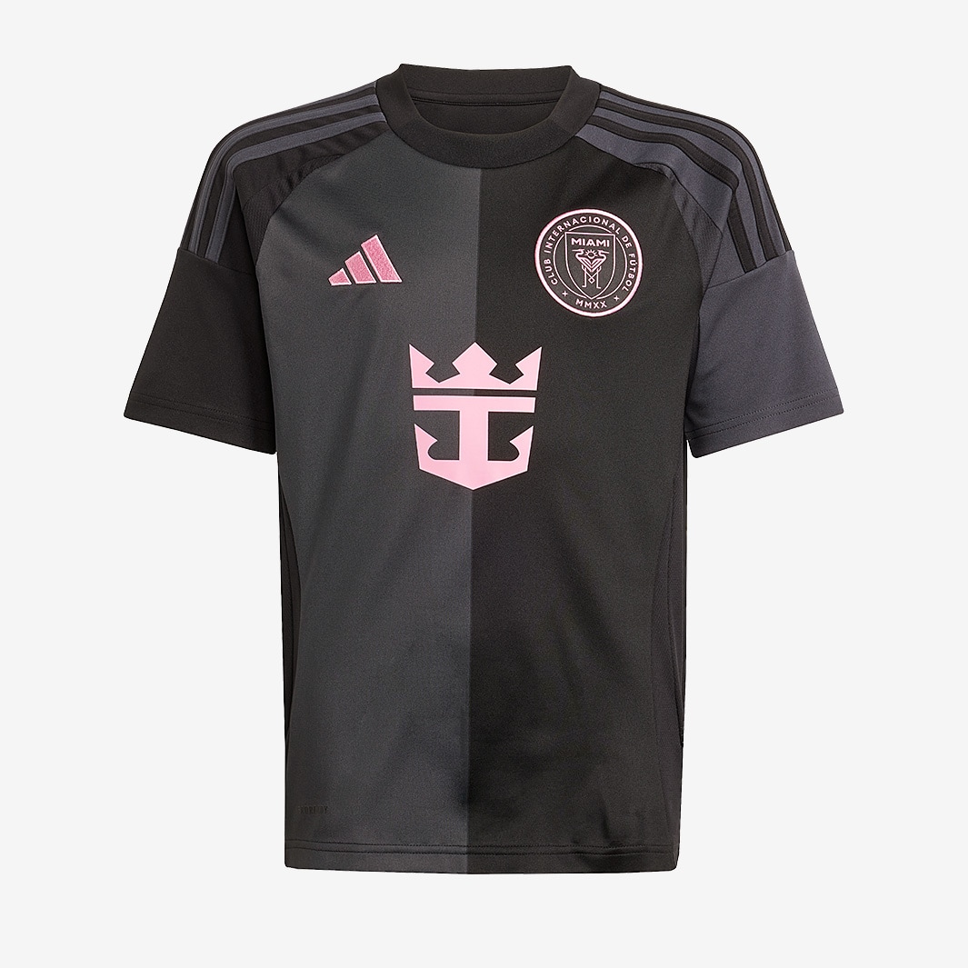 adidas Inter Miami 2025 Kids Away Jersey with Messi 10 - Black