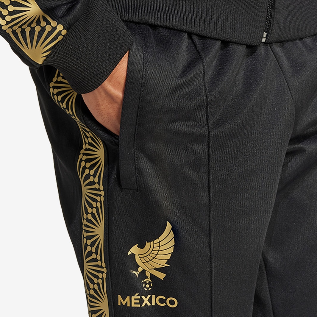 adidas Originals Mexico 2025 Gold Track Pants - Black - Mens Replica |