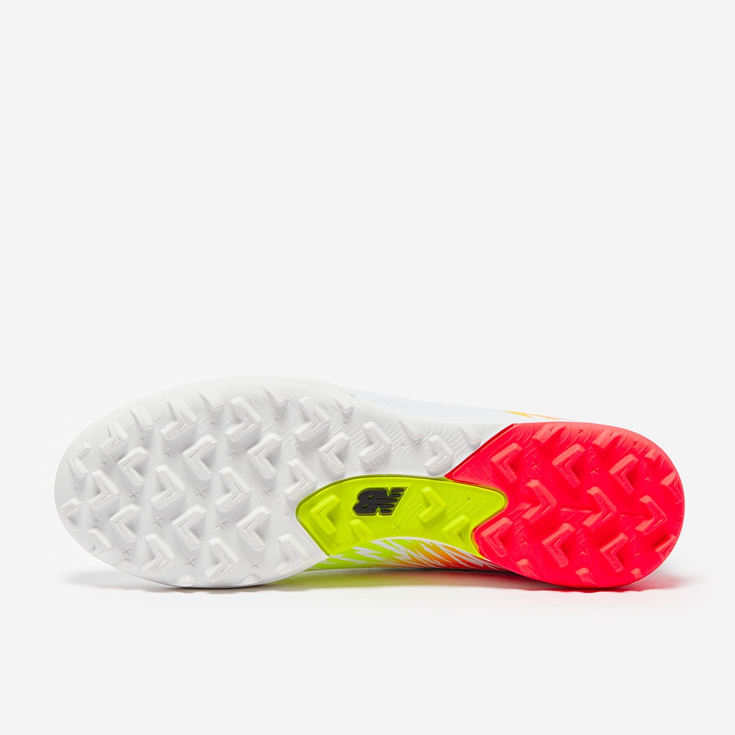 New Balance Furon V8 Pro Turf - White/Energy Red/Hi-Lite