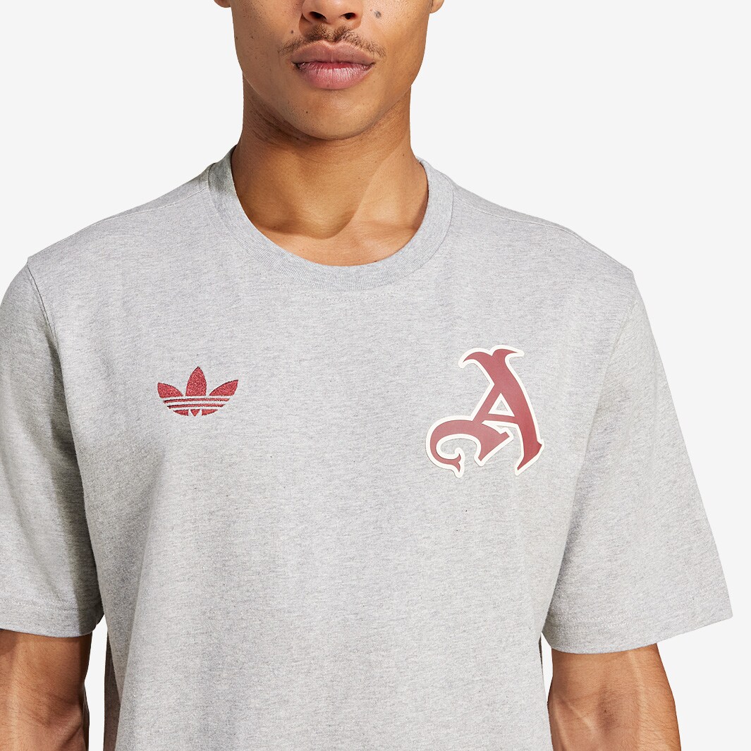 adidas Arsenal 24/25 VRCT T-Shirt - Medium Grey Heather - Mens