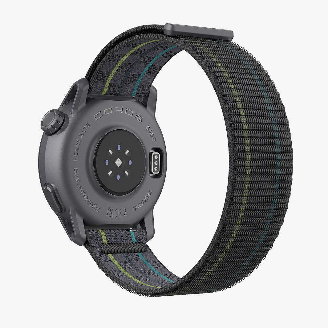 COROS PACE 3 GPS Sport Watch w/ Nylon Band - Black - Electronics