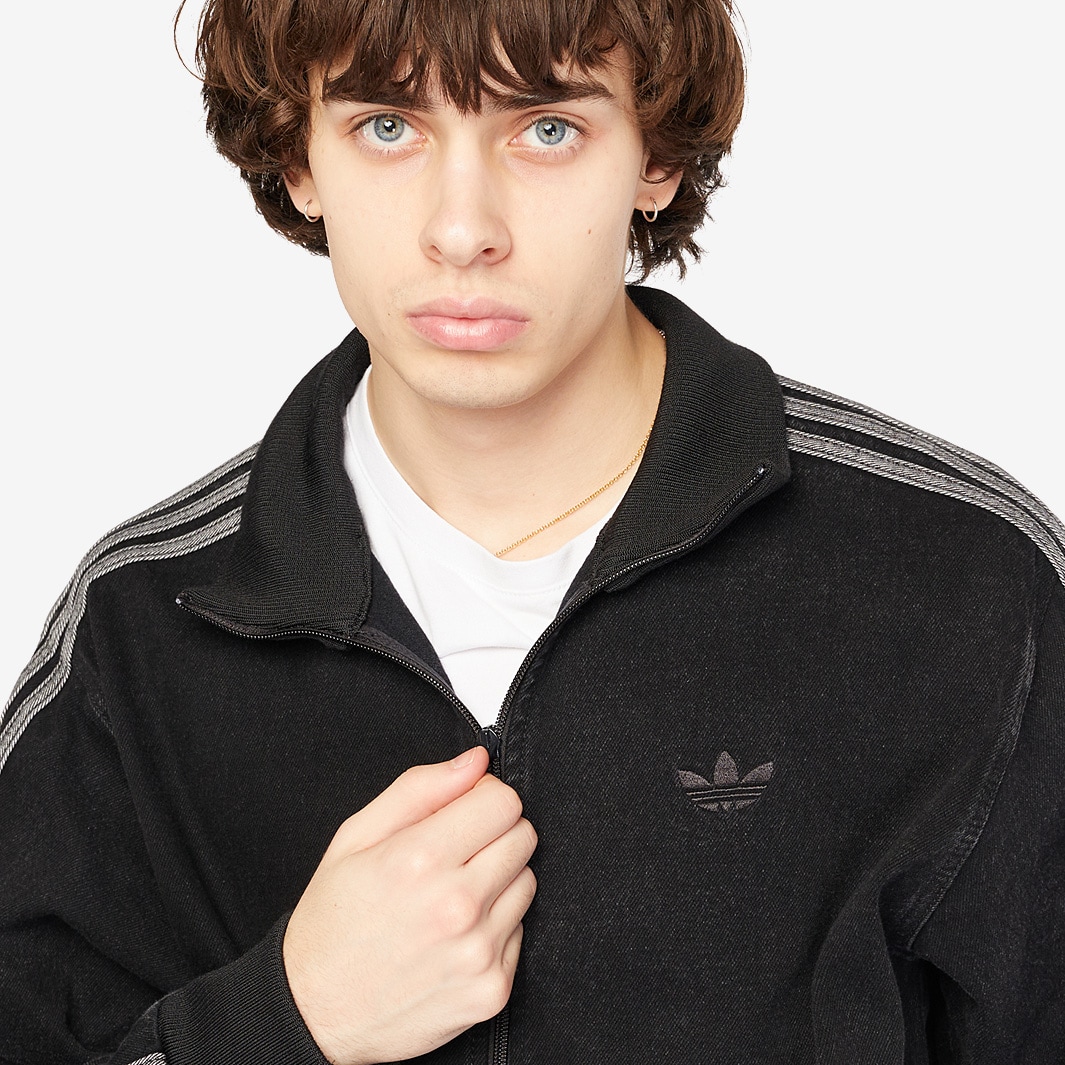 新品　adidas DENIM FIREBIRD TRACKTOP ブラック adidas DENIM FIREBIRD TRACKTOP トゥルーブラックデニム