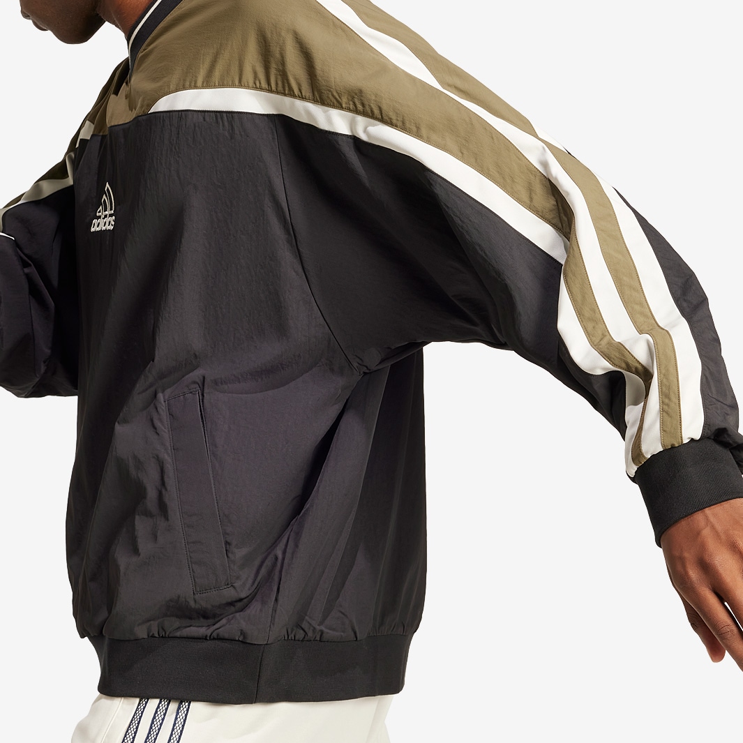adidas Originals Cutline Pullover Long Sleeve Top - Black