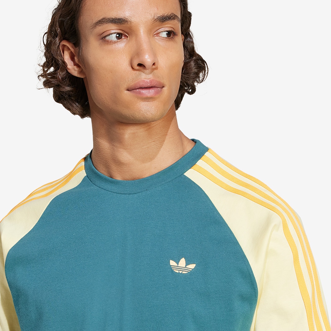 ★adidas★ Cali Tea Tech Green Yellow KC4961 adidas Originals Men's Cali Tee KC4961 – Tech Green, Almost