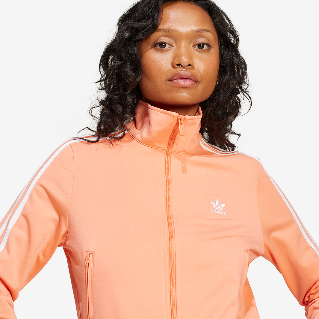 orange adidas tracksuit top