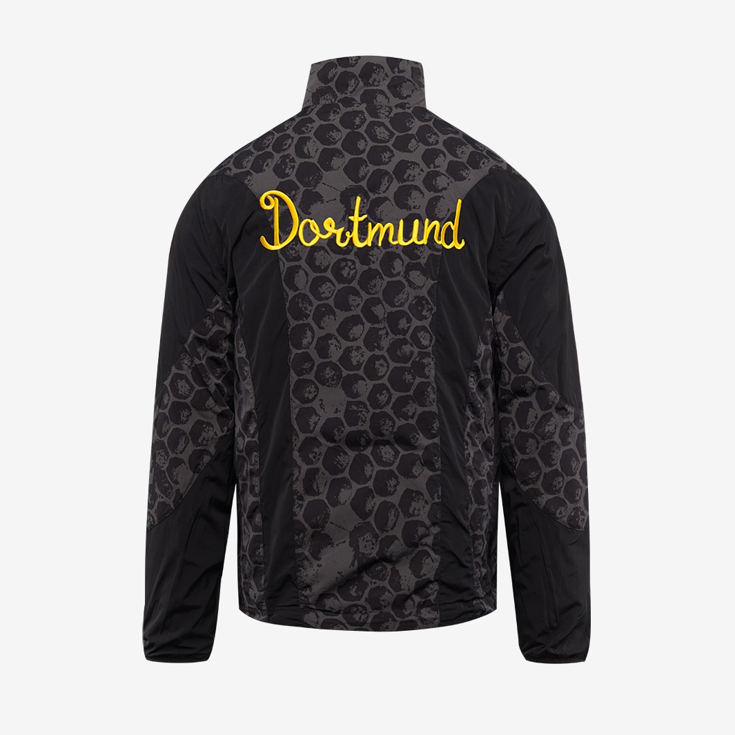 メ*ん様 Puma Borussia Dortmund ピステ 黒 Puma Borussia Dortmund Stadium Black Jacket