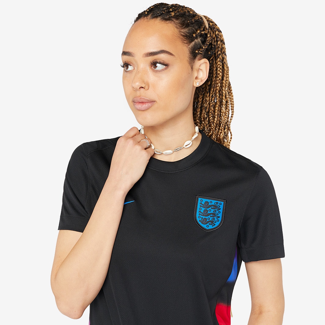 Nike England 2025 Womens Dri-FIT Stadium Away Jersey - Black