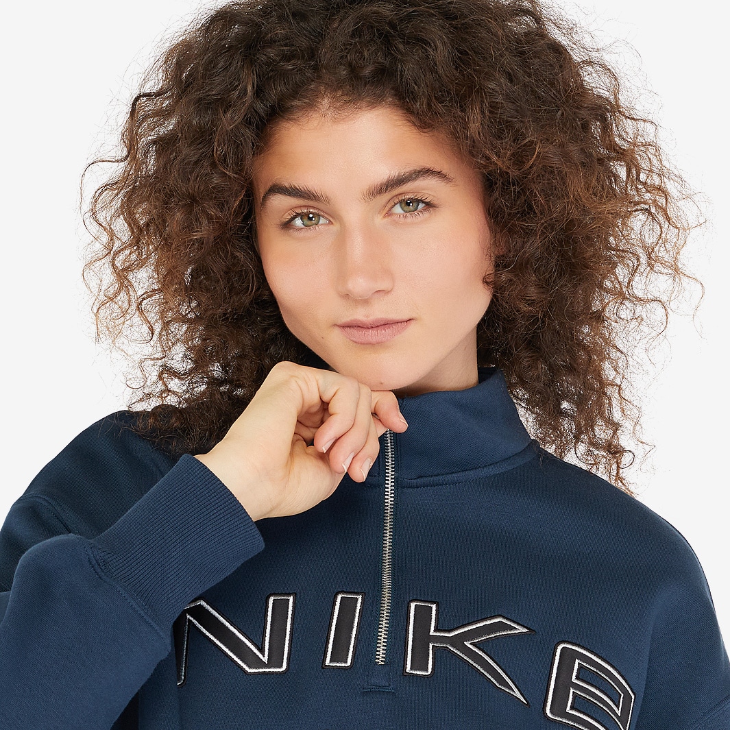 nike navy half zip
