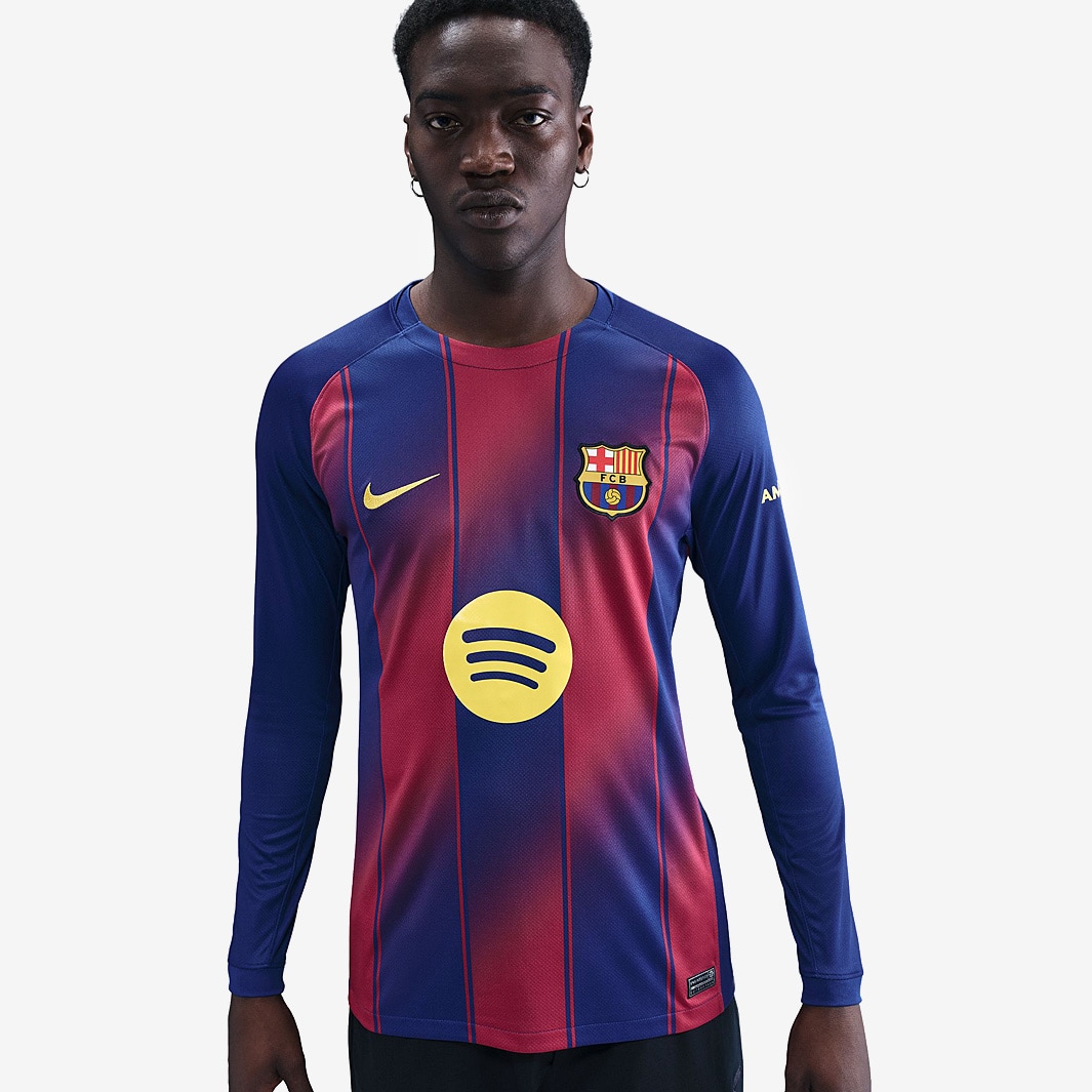 Nike FC Barcelona ピステ MEN'S M ネイビー Nike FC Barcelona 25/26 Dri-FIT Stadium Home LS Jersey