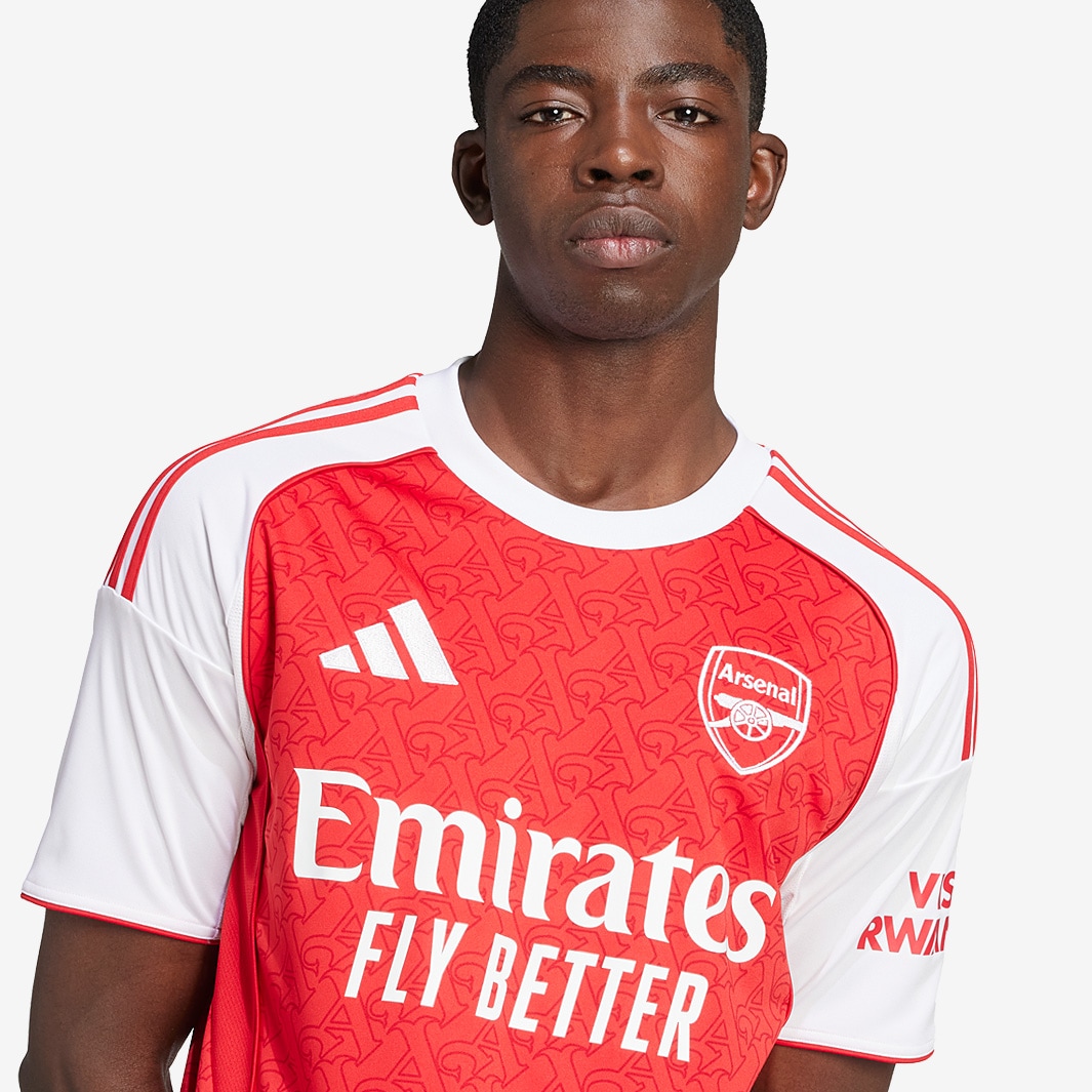 adidas Arsenal 25/26 Home Jersey - Better Scarlet/White