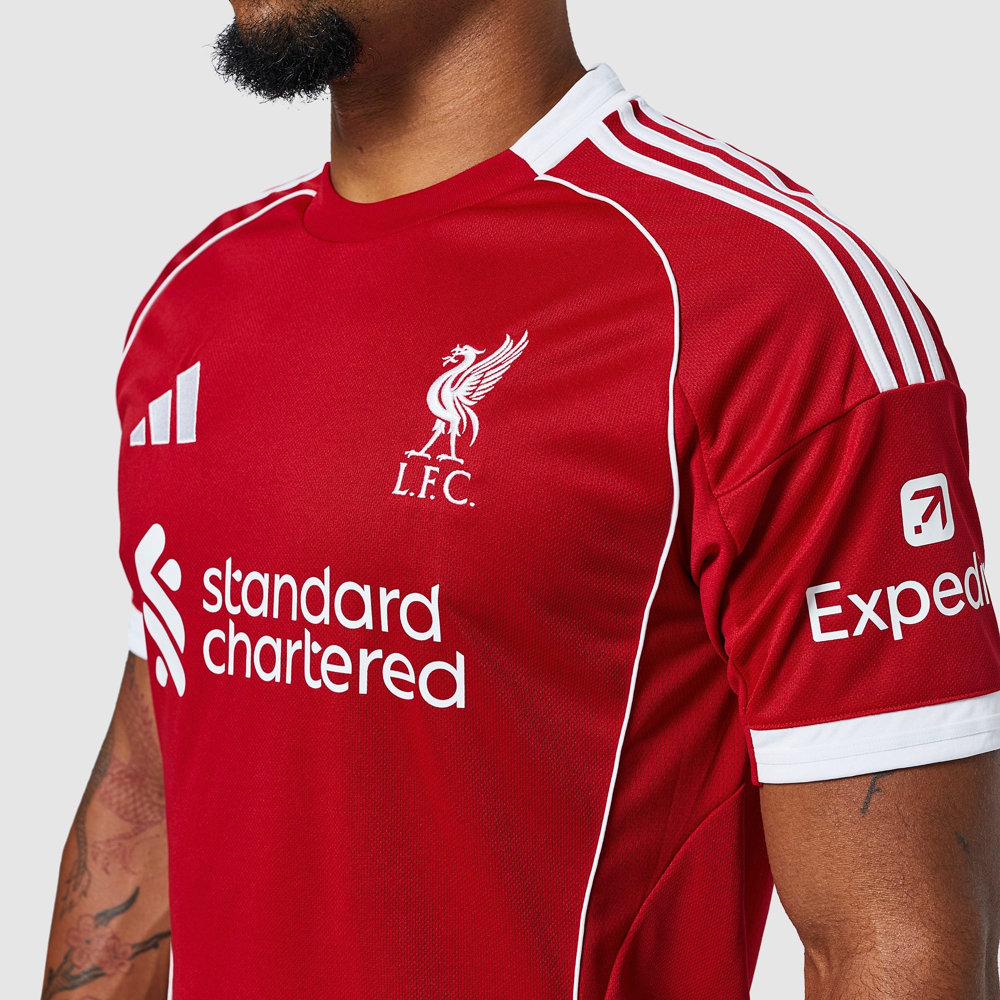 adidas Liverpool 25/26 Home Shirt - Strawberry Red - Mens