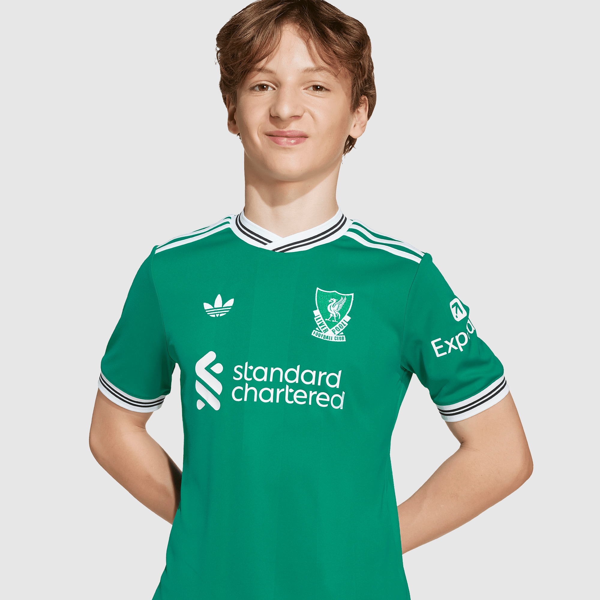Liverpool adidas シャツ ターコイズ　緑　サード adidas Men's Liverpool FC 25/26 Third Jersey (Sea Green