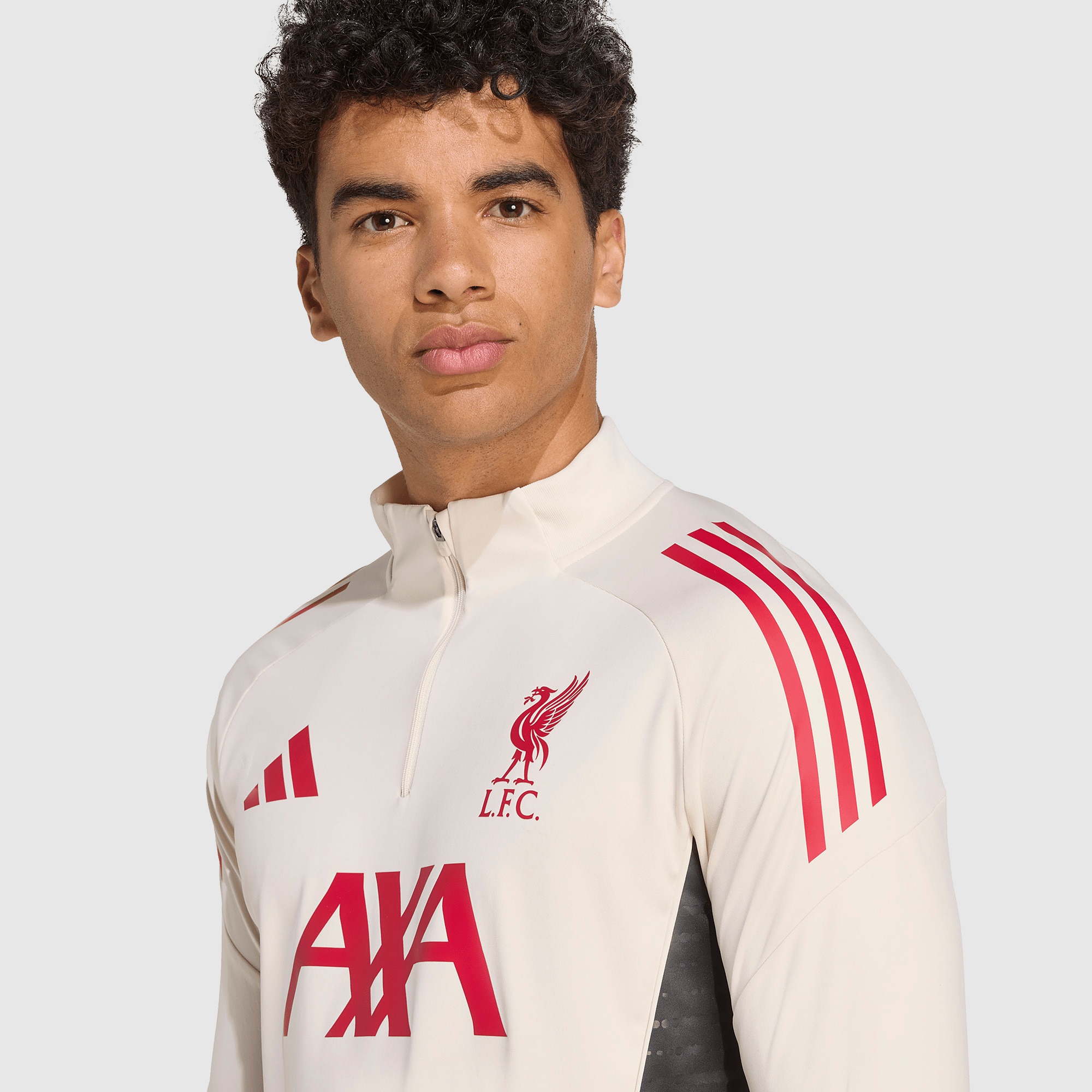 adidas Liverpool 25/26 Training Top - Wonder White - Mens