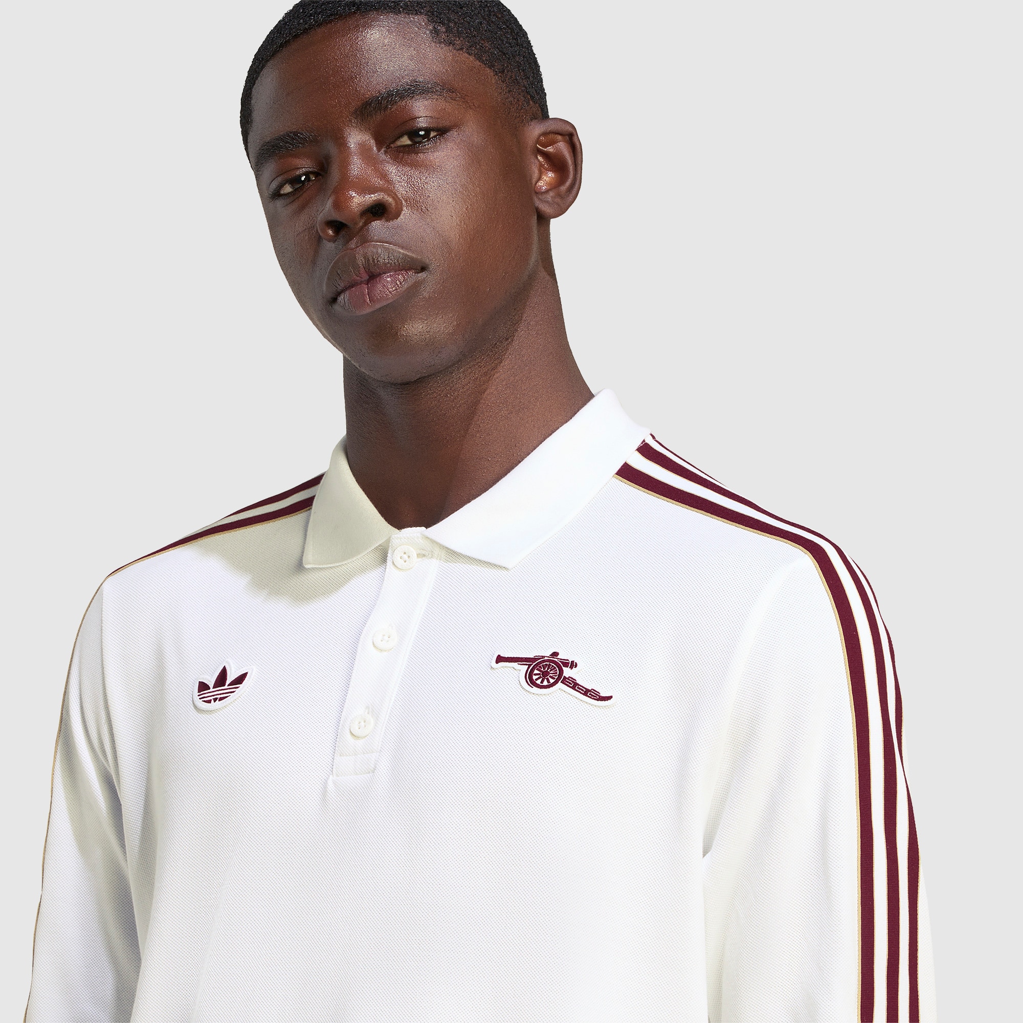adidas Originals Arsenal 25/26 Terrace Icon Polo Jersey - White