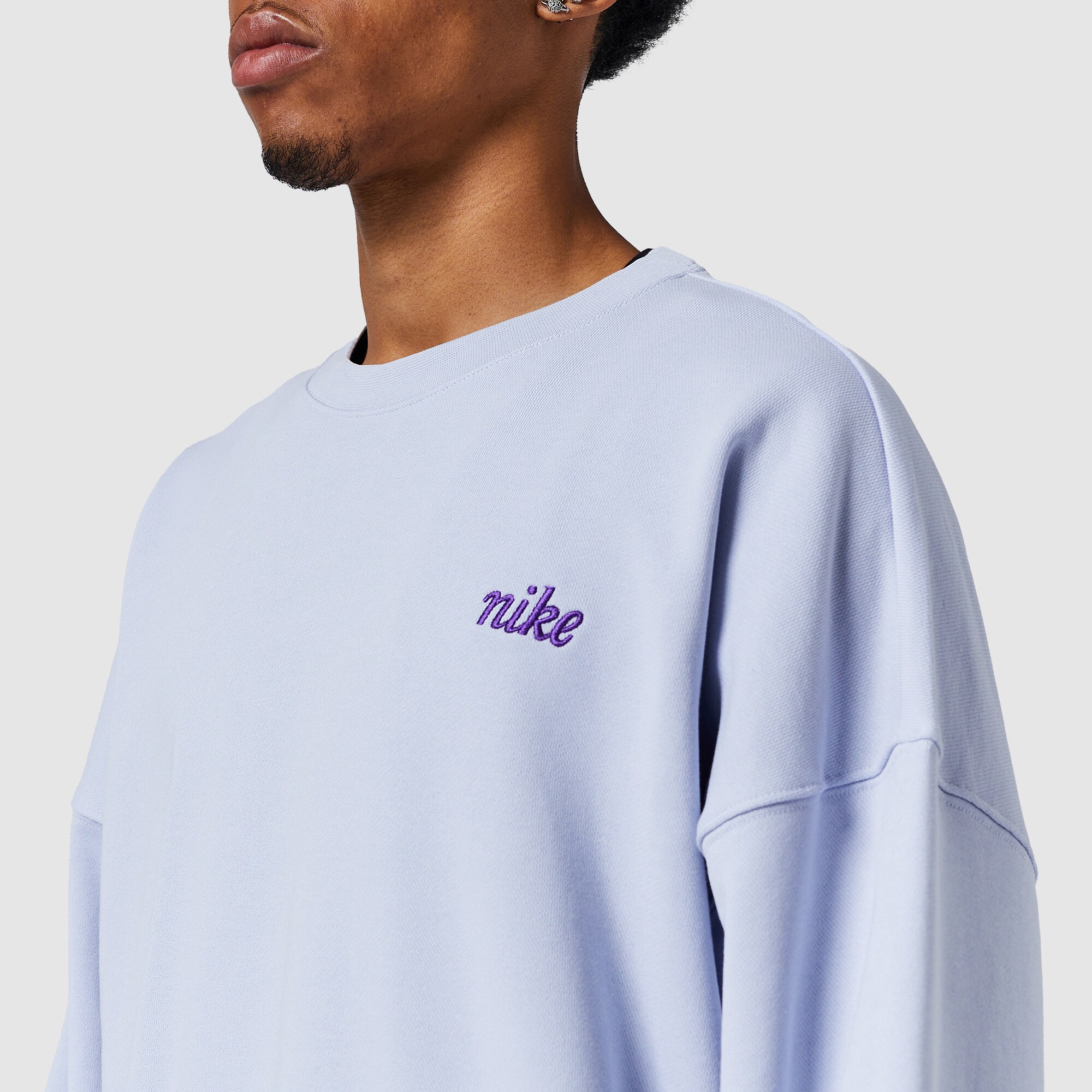light purple nike crew neck