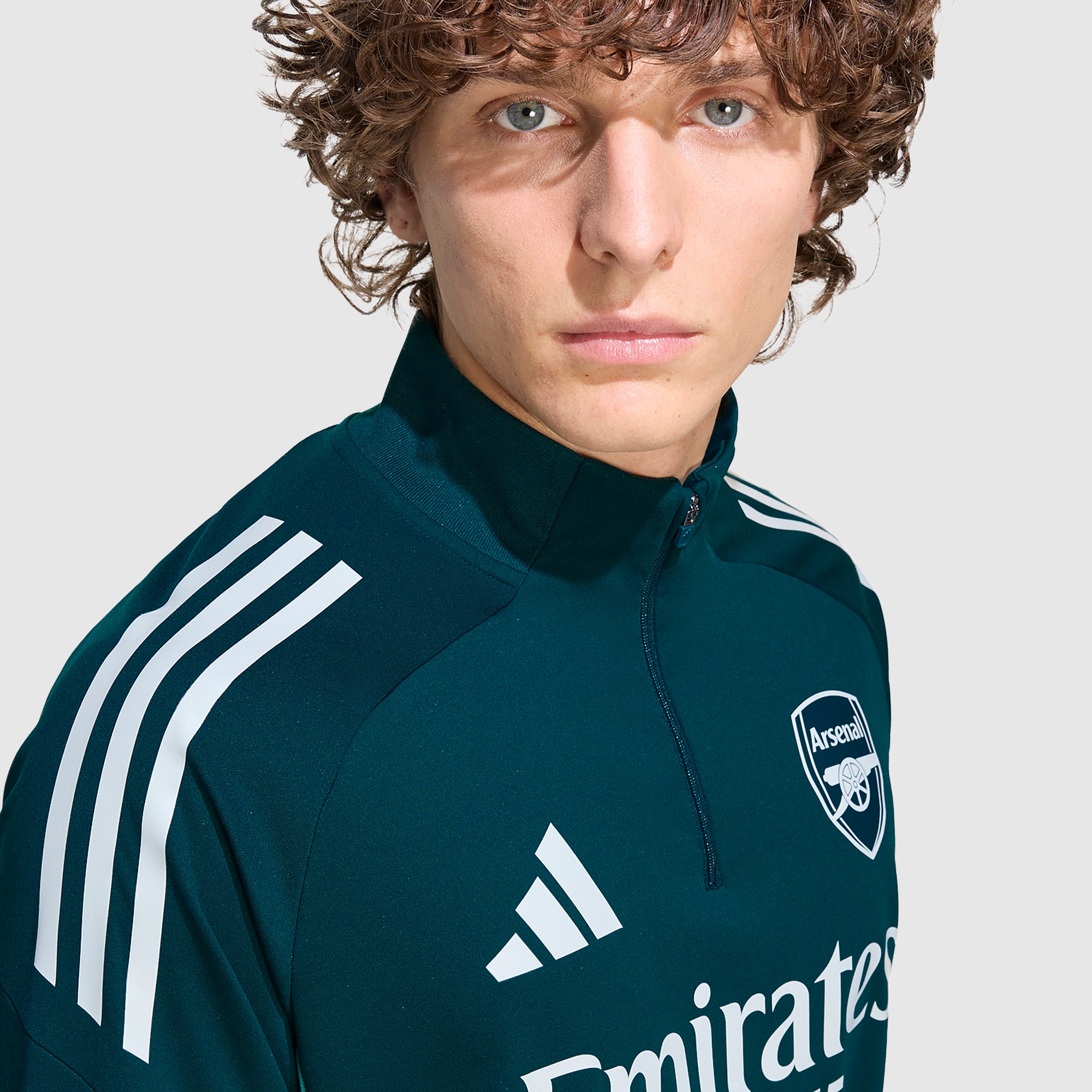 adidas Arsenal 25/26 Drill Top - Aurora Ivy - Mens Replica | Pro