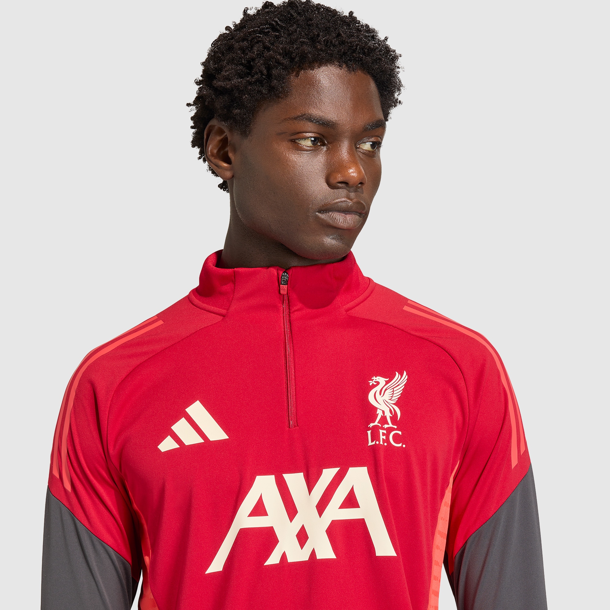 adidas Liverpool 25/26 Drill Top - Strawberry Red - Mens Replica