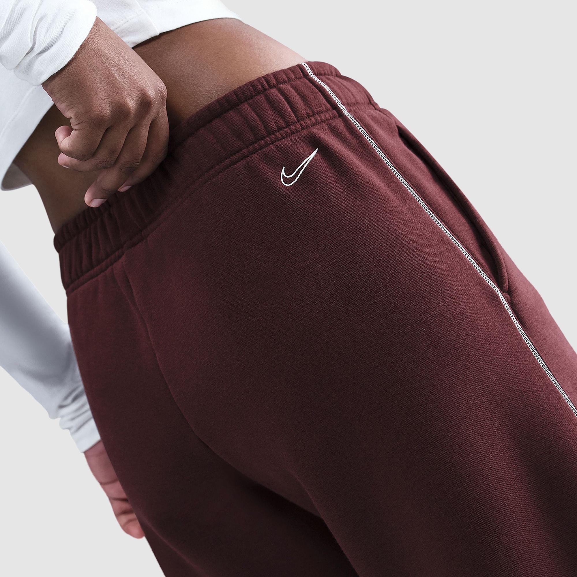 burgundy nike pants womens
