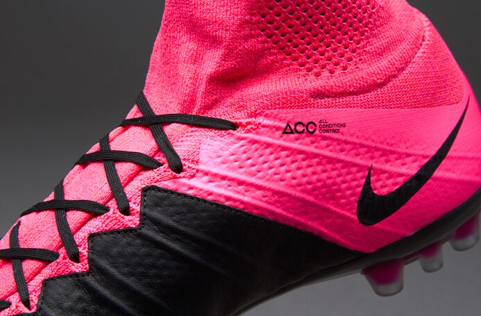 Nike Mercurial Superfly AG-R-Botas de fútbol Nike- Terrenos blandos-Negro-Hiper-Rosa-Rosa | Pro:Direct Soccer