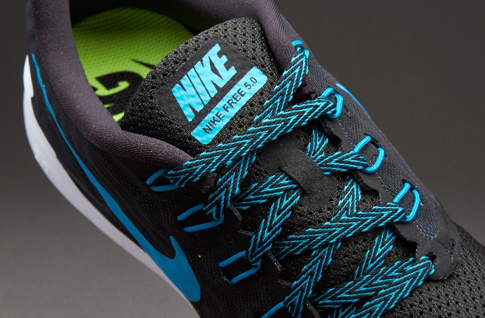 nike free 5.0 black blue