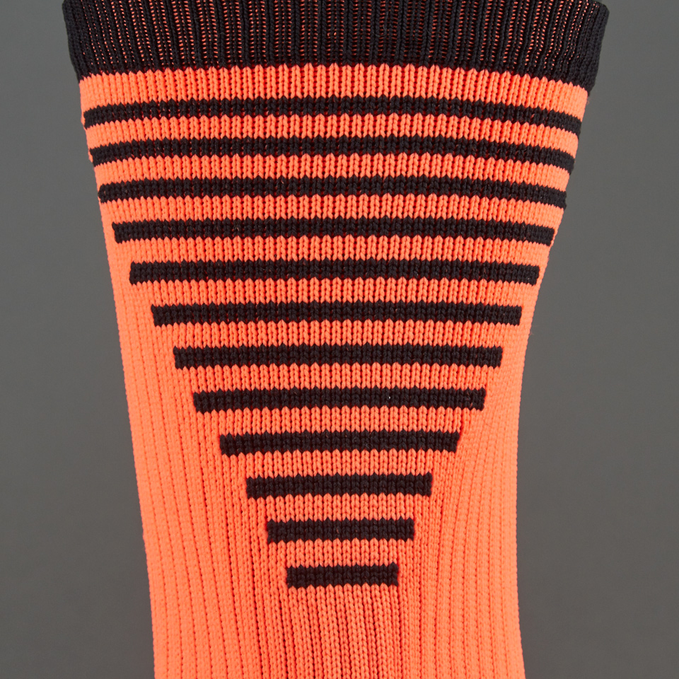 Chaussettes Homme D'honneur élégantes - Rayures Noir Et Orange - Taille XL (14-15) - NEUVES Avec étiquettes