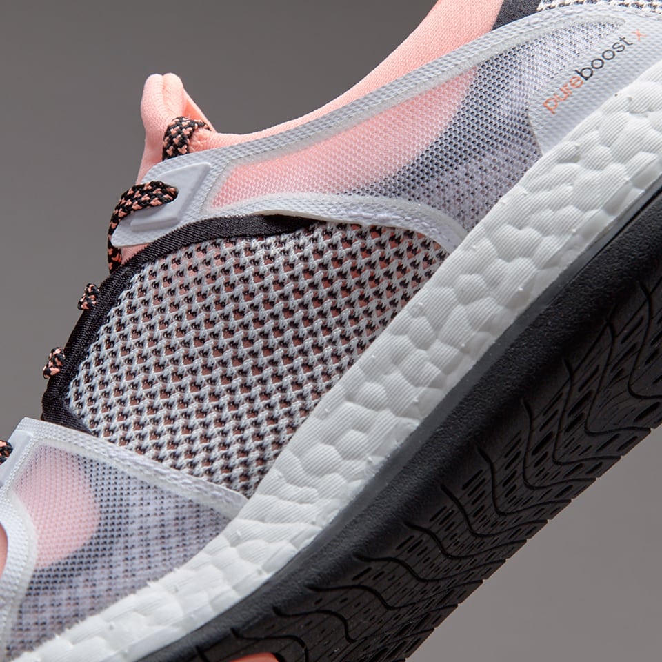 adidas Womens Pure Boost X TR Womens Shoes Core Black/Sun Glow