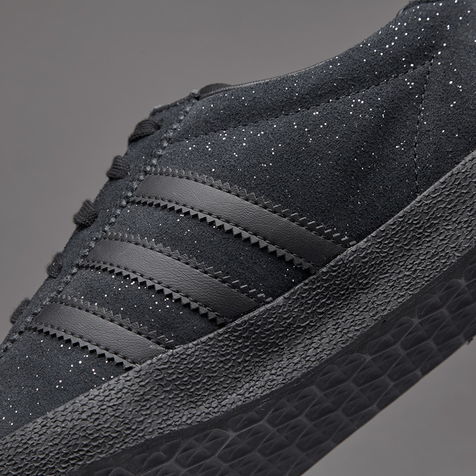 Adidas originals glitter suede outlet black gazelle og trainers