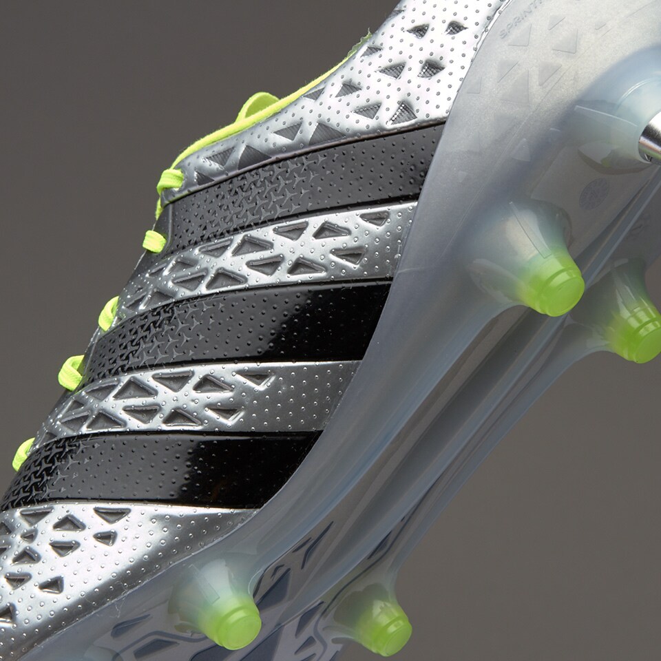adidas ACE 16.1 SG - Mens Boots - Soft Ground - Silver