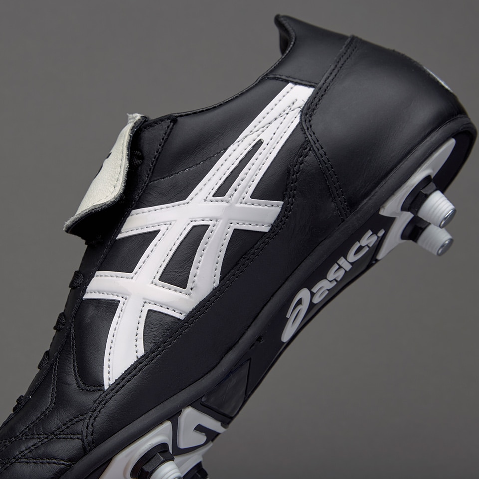 Asics Football Boots Asics Testimonial Soft Ground Soccer Cleats Black / White Pro