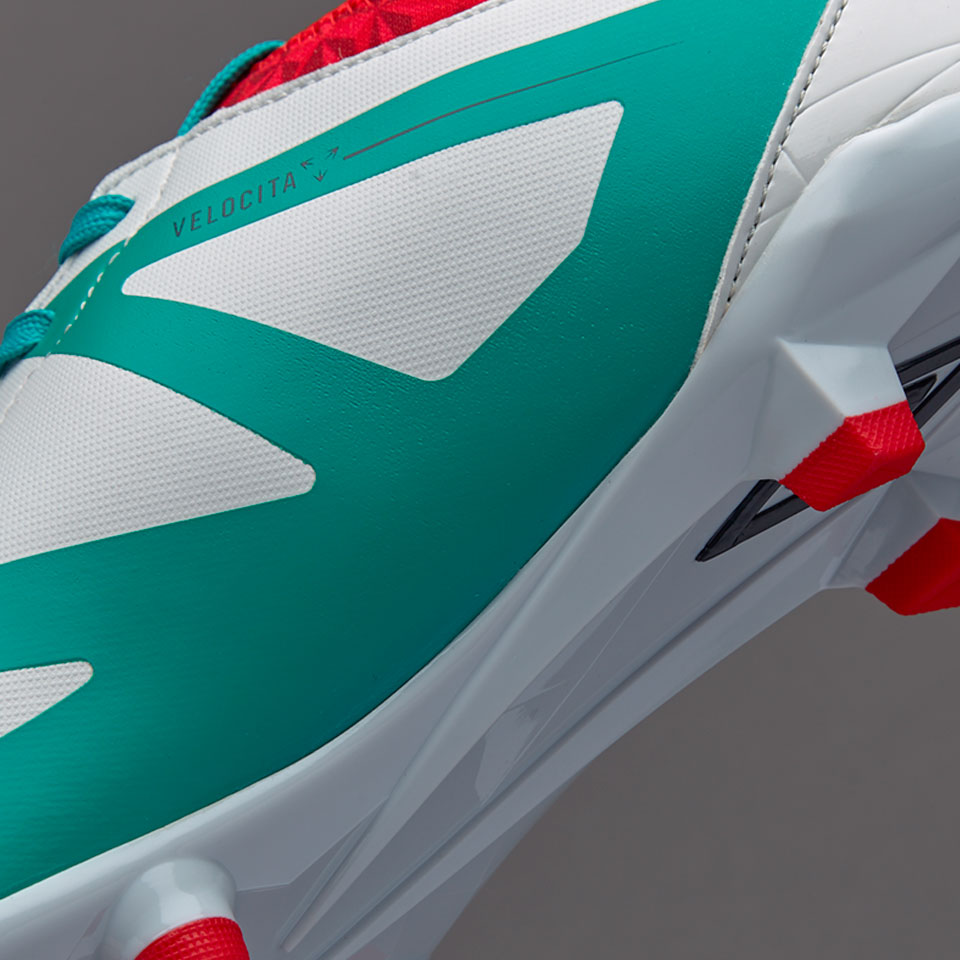 Crampons Umbro Velocita Elixir Premier FG – Neufs, Taille 10.5, Rouge/bleu